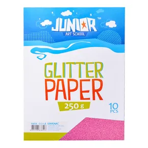 Dekoračný papier A4 10 ks ružový glitter 250 g